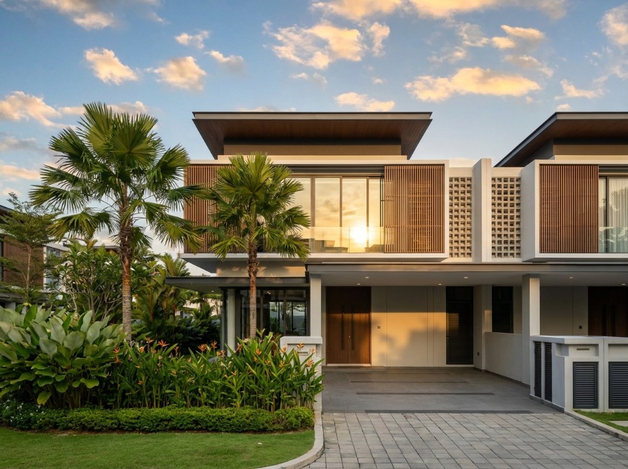 Modern semi-detached house in Labuan